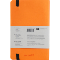 Блокнот Axent Partner Soft, 125х195, 96л, клет, оранжевый (8206-12-A) Diawest