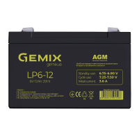 Батарея до ДБЖ Gemix 6В 12Ач (LP6-12) Diawest