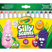 Фломастеры Crayola Набор Silly Scents Washable Широкая линия с ароматом 12 шт (256352.012) Diawest