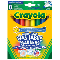 Фломастеры Crayola Набор Ultra-Clean Washable широкая линия 8 шт (256348.012) Diawest