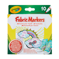 Фломастеры Crayola Набор Washable Тонкая линия для рисования на ткани 10 шт (256353.012) Diawest