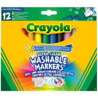 Фломастеры Crayola Набор Ultra-Clean Washable широкая линия 12 шт (256349.012) Diawest