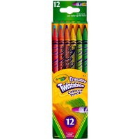 Карандаши цветные Crayola Твист выкручиваются и стираются 12 шт (256360.024) Diawest