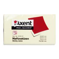 Папір для нотаток Axent with adhesive layer 75x125мм, 100sheets.,pastel yellow (2316-01-А) Diawest