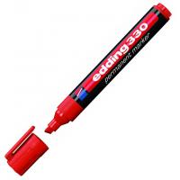 Маркер Edding Permanent e-330 1-5 мм, chisel tip, waterproof, red (330/02) Diawest