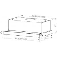 Вытяжка кухонная Interline SLIM WH A/60/2/T Diawest