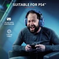 Навушники Trust GXT 322B Carus Gaming Headset for PS4 3.5mm BLUE (23249) Diawest