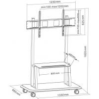 Стійка презентаційна для плазм та ЖК Charmount CT-FTVS-T2 Diawest