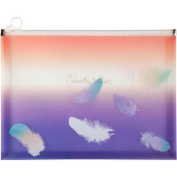 Папка на блискавці Axent А4 zip-lock Colourful Feather 02 (1452-92-A) Diawest