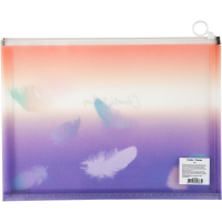 Папка на блискавці Axent А4 zip-lock Colourful Feather 02 (1452-92-A) Diawest