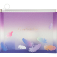 Папка на молнии Axent А5 zip-lock Colourful Feather 03 (1462-93-A) Diawest