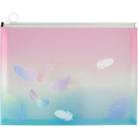 Папка на блискавці Axent А4 zip-lock Colourful Feather 01 (1452-91-A) Diawest