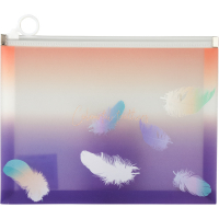 Папка на молнии Axent А5 zip-lock Colourful Feather 02 (1462-92-A) Diawest