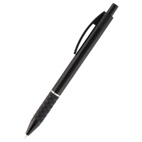 Ручка масляна Axent Prestige автоматична метал. корпус чорний, Синя 0.7 мм (AB1086-01-02) Diawest