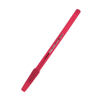 Ручка кулькова Delta by Axent Червона 1 мм Прозорий корпус (DB2055-06) Diawest