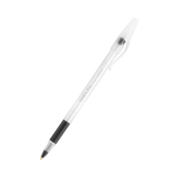 Ручка кулькова Delta by Axent Чорна 0.7 мм Прозорий корпус (DB2054-01) Diawest