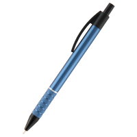 Ручка масляна Axent Prestige автоматична метал. корпус синій, Синя 0.7 мм (AB1086-14-02) Diawest