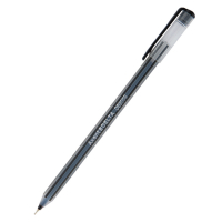 Ручка масляна Delta by Axent Чорна 0.7 мм Прозорий корпус (DB2059-01) Diawest
