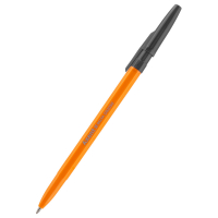 Ручка кулькова Delta by Axent Чорна 0.7 мм Жовтий корпус (DB2050-01) Diawest