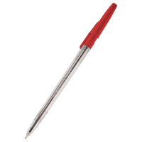 Ручка шариковая Delta by Axent Красная 0.7 мм Прозрачный корпус (DB2051-06) Diawest
