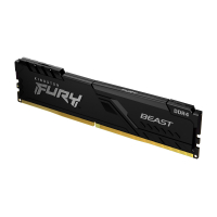 Модуль пам'яті для комп'ютера DDR4 4GB 2666 MHz Fury Beast Black Kingston Fury (ex.HyperX) (KF426C16BB/4) Diawest