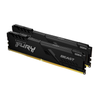 Модуль пам'яті для комп'ютера DDR4 16GB (2x8GB) 3200 MHz Fury Beast Black Kingston Fury (ex.HyperX) (KF432C16BBK2/16) Diawest