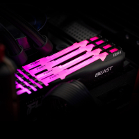 Модуль пам'яті для комп'ютера DDR4 16GB 2666 MHz Fury Beast RGB Kingston Fury (ex.HyperX) (KF426C16BB1A/16) Diawest