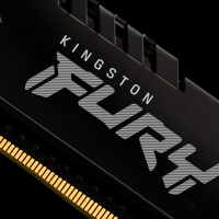 Модуль пам'яті для комп'ютера DDR4 8GB (2x4GB) 2666 MHz Fury Beast Black Kingston Fury (ex.HyperX) (KF426C16BBK2/8) Diawest