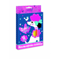 Карандаши цветные 1 вересня Love XOXO пласт. корп. 18 цветов (290621) Diawest