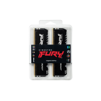Модуль пам'яті для комп'ютера DDR4 16GB (2x8GB) 3200 MHz Fury Beast RGB Kingston Fury (ex.HyperX) (KF432C16BBAK2/16) Diawest