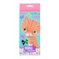 Олівці кольорові 1 вересня Little meow 12 кольорів (290438) Diawest