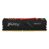 Модуль пам'яті для комп'ютера DDR4 8GB 3600 MHz Fury Beast RGB HyperX (Kingston Fury) (KF436C17BBA/8) Diawest