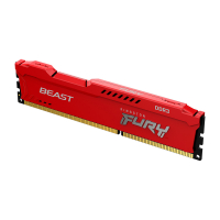 Модуль пам'яті для комп'ютера DDR3 8GB 1866 MHz Fury Beast Red HyperX (Kingston Fury) (KF318C10BR/8) Diawest