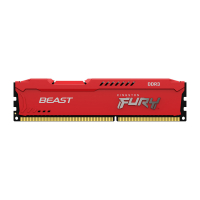 Модуль памяти для компьютера DDR3 8GB 1866 MHz Fury Beast Red HyperX (Kingston Fury) (KF318C10BR/8) Diawest