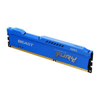 Модуль пам'яті для комп'ютера DDR3 8GB (2x4GB) 1866 MHz Fury Beast Blue HyperX (Kingston Fury) (KF318C10BK2/8) Diawest