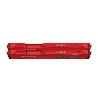 Модуль пам'яті для комп'ютера DDR3 8GB (2x4GB) 1866 MHz Fury Beast Red HyperX (Kingston Fury) (KF318C10BRK2/8) Diawest