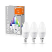 Розумна лампочка Osram LEDSMART+ WiFi B40 5W (470Lm) 2700-6500K + RGB E14 (4058075485938) Diawest