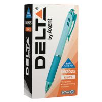 Ручка шариковая Delta by Axent retractable DB 2025, blue, 12шт (DB2025-02) Diawest