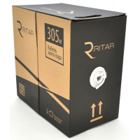 Кабель сетевой Ritar UTP 305м, cat 6, CU, КНП 4*2*0,56мм, Black, outdoor (06712) Diawest