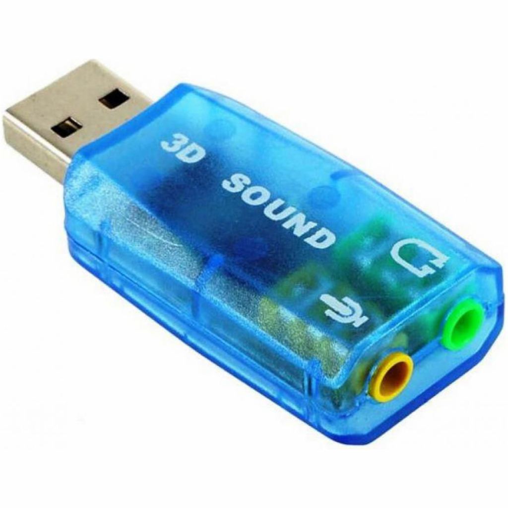 Звукова плата Dynamode USB 6(5.1) blue (USB-SOUNDCARD2.0 blue) Diawest