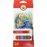 Карандаши цветные Koh-i-Noor Mondeluz Рыбки акварельные 24 цветов (3718_p) Diawest