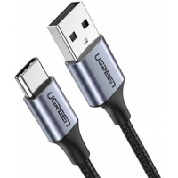 Дата кабель USB 2.0 AM to Type-C 1.5m US287 (Black) Ugreen (60117) Diawest