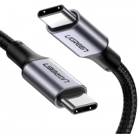 Дата кабель USB Type-C to Type-C 2.0m US316 100W 5A Alum. (Black) Ugreen (70429) Diawest
