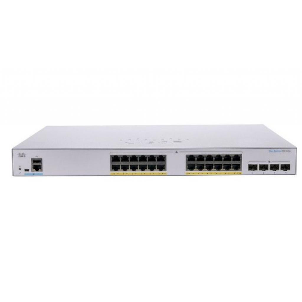 Комутатор мережевий Cisco CBS350-24P-4G Diawest