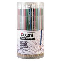 Карандаш графитный Axent 9002-А, НВ, 100 шт., туба (9002/100-А) Diawest