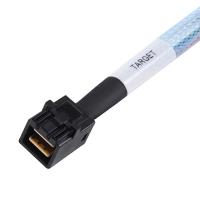Кабель для передачи данных Silver Stone 4xSATA to MiniSAS HD (SFF-8643) 0.6m (SST-CPS05-RE) Diawest