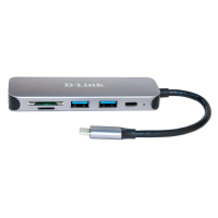 Концентратор D-Link DUB-2325 2xUSB3.0, 1xUSB TypeC, 1xSD, 1x-microSD, USB TypeC (DUB-2325) Diawest