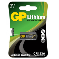 Батарейка Gp CR 123A Lithium FOTO 3.0V (CR123A-U1 / 4891199001086) Diawest