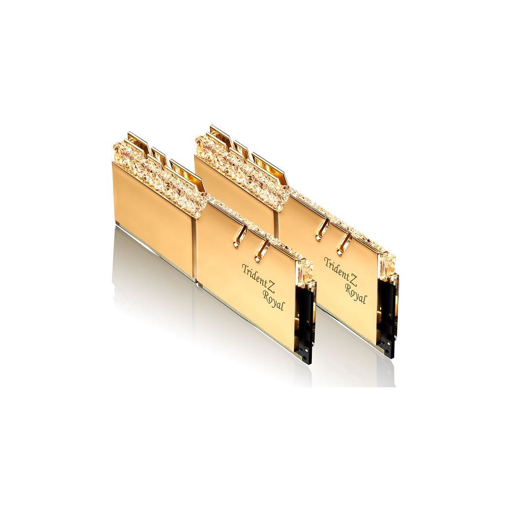 Модуль памяти для компьютера DDR4 16GB (2x8GB) 3600 MHz Trident Z Royal Gold G.Skill (F4-3600C18D-16GTRG) Diawest