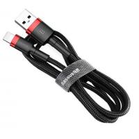 Дата кабель USB 2.0 AM to Lightning 0.5m Cafule 2.4A red+black Baseus (CALKLF-A19) Diawest